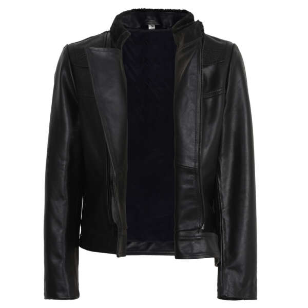 Black Biker Jacket - Image 3