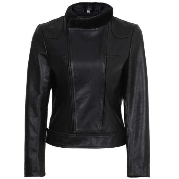 black biker jacket