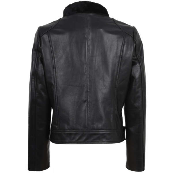Black Biker Jacket - Image 6