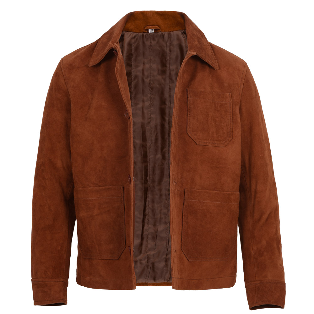 Brown Suede Leather Jacket